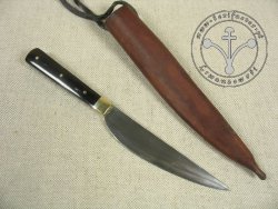 KS-006 Nóż średniowieczny w rogowej oprawie